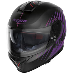 Nolan N80-8 Kosmos N-Com Casque, noir-pourpre, taille XS pour Hommes
