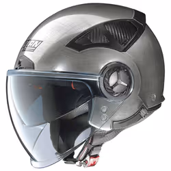 Nolan N33 Evo Classic Scratched Chrome Casque Jet, taille 2XS