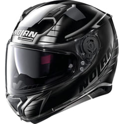 Nolan N87 Aulicus N-Com Casque, noir-argent, taille XS pour Hommes