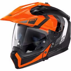 Nolan N70-2 X Decurio N-Com Casque, noir-orange, taille 2XS pour Hommes