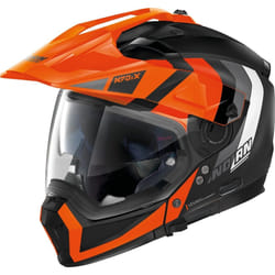 Nolan N70-2 X Decurio N-Com Casque, noir-orange, taille 2XS pour Hommes