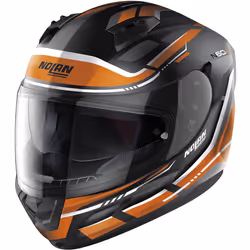 Nolan N60-6 Lancer Casque, noir-orange, taille S pour Hommes