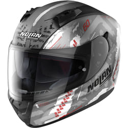 Nolan N60-6 Wheelspin Casque, gris-orange, taille XS pour Hommes