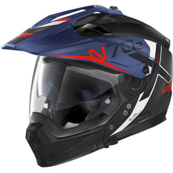 Nolan N70-2 X Bungee N-Com Casque, noir-bleu, taille 2XS pour Hommes