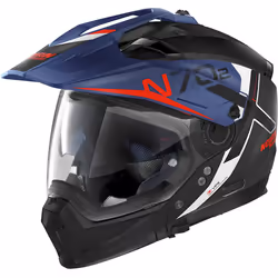 Nolan N70-2 X Bungee N-Com Casque, noir-bleu, taille 2XS pour Hommes