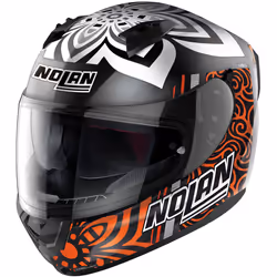 Nolan N60-6 Gemini Replica A.Canet Casque, noir-orange, taille M pour Hommes