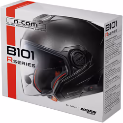 Nolan N-Com B101 R Système de communication Bluetooth Pack unique, noir pour Hommes