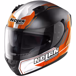 Nolan N60-6 Gemini Replica A. Rins Casque, noir-orange, taille M pour Hommes