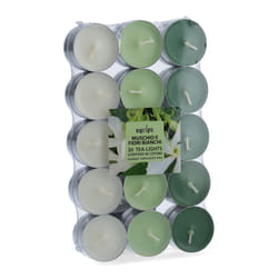 Magic Lights 8030650151175 bougie en cire Rond Musc blanc Multicolore 30 pièce(s)