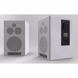 Empire Media HS-290, 2.0 canaux, Avec fil, 290 W, 48 - 20000 Hz, Noir, Blanc