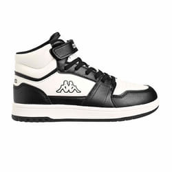 Baskets - KAPPA - RERNAL - Garçon - Tige haute - Blanc/Noir