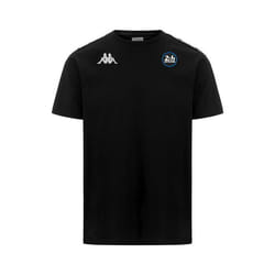 T-shirt Kappa 222 Banda Ran 24H Le Mans Officiel Noir - Homme - Manches courtes - Col arrondi