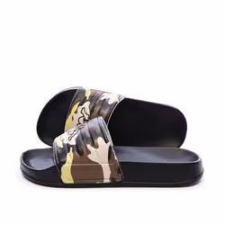 Claquettes Marron/Noir Garçon Kappa Logo Sartwo 3