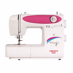 Necchi N82, Rose, Blanc, Machine à coudre automatique, coudre, Étape 4, 5 mm, Boutons, Rotatif