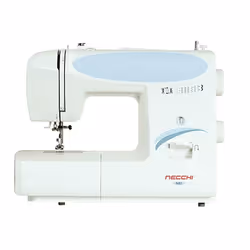 Necchi N81, Blanc, Machine à coudre manuelle, coudre, Étape 4, 4 mm, Boutons, Foie, Rotatif