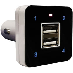 Bravo - Open Charge Télécommande universelle Auto-apprentissage Prise allume-cigare 12 v avec 2 ports usb mod. 90502175