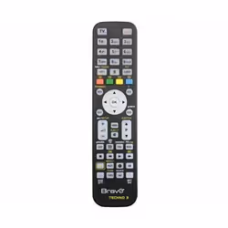 Bravo TECHNO 3, DTT, DVD/Blu-ray, SAT, TV, VCR, IR Wireless, Appuyez sur les boutons, Noir