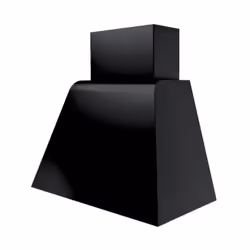 Elleci Brio, 368 m³/h, 58 dB, Monté au mur, Noir, Granitek, Glissière