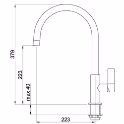 Elleci MMKVTA79 robinet Aluminium