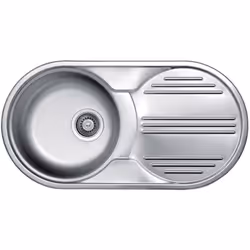 Elleci Special Round 830, Acier inoxydable, Gris, 1 bols, 36 cm, Droite, 830 mm