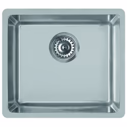 Elleci Space 500, Evier encastré, Rectangulaire, Acier inoxydable, Acier inoxydable, 1 bols, Rectangulaire