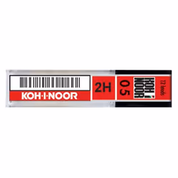 Koh-I-Noor E205-2HA, 2H, Gris, 0,5 mm, 12 pièce(s), Boîte