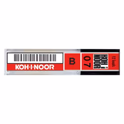 Koh-I-Noor E207-BA, B, Gris, 0,7 mm, 12 pièce(s), Boîte