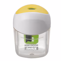 Koh-I-Noor TWIST, Taille crayon manuel, Blanc, Jaune, 80 mm, 35 mm, 115 mm, Blister