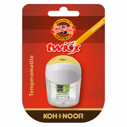 Koh-I-Noor TWIST Taille crayon manuel Blanc, Jaune