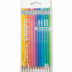 Koh-I-Noor Studio Graph, HB, Multicolore, Hexagonal, 12 pièce(s)