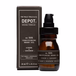 DEPOT The Male Tools & Co. No. 505 Conditioning Beard Oil - Ginger & Cardamom, Huile pour barbe, 30 ml, Hydratant, Ad ...