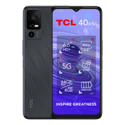 Wind Tre TCL 40R 5G 16,8 cm (6.6") Double SIM hybride Android 12 USB Type-C 4 Go 64 Go 5000 mAh Noir