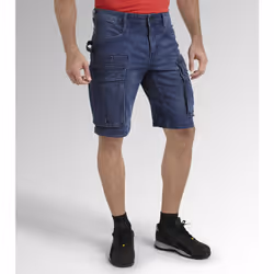 Bermuda de travail en jean STONE CARGO LIGHT - Bleu/Vert M/L - 42/44 - US (32)