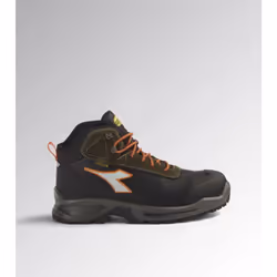 Description Chaussure de sécurité mi-montante S3 imperméable et calorifugée en cuir nubuck italien pull-up et croûte de cuir  ...