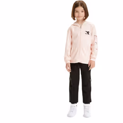 Ensemble confortable pour enfant Diadora Bambi - Tuta Diadora 50178 - Rose et rouge - Taille 12 ans