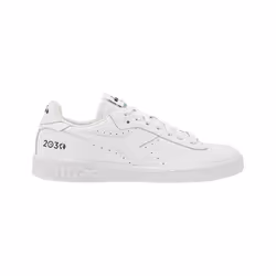 Baskets Homme - DIADORA - Game L Low 2030 - Blanc - Plat - Lacets - Cuir