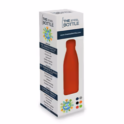 The Steel Bottle Classic Vélo, Utilisation quotidienne, Fitness, Randonnée, Sports 500 ml Acier inoxydable Rouge - Vue supplémentaire 2