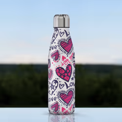 The Steel Bottle Love Utilisation quotidienne 500 ml Acier inoxydable Multicolore