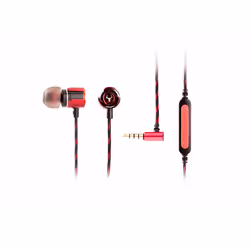 itek Taurus IE100, Avec fil, 20 - 20000 Hz, Jouer, 18 g, Casque, Noir, Rouge