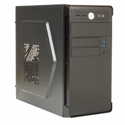 itek RIVER, Mini Tower, PC, Noir, micro ATX, 500 W, Haut