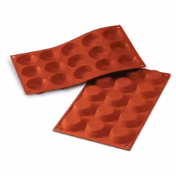 Silikomart SF014, Moule à muffins, Rectangulaire, 0,375 L, Rouge, Silicone, 15 mm