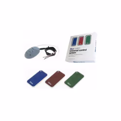 INTIKIT PACK: 3 émetteurs 2 canaux, 433,92 MHz: rouge-vert-bleu. 1 Récepteur universel OX2. Idéal pour une utilisation dans d ...