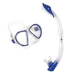 Aqua Lung Combo Duetto LX/Palau LX Bleu, Transparent Adulte