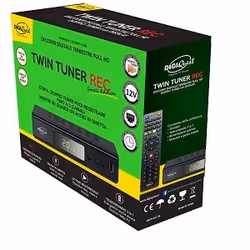 Digiquest Twin Tuner Small Edition Ethernet (RJ-45), Terrestre Full HD Noir