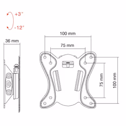 Munari SP328 support pour téléviseur Noir
