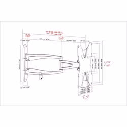 Munari SP312 support pour téléviseur 42" Noir