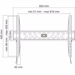Munari SP362 support pour téléviseur 60" Noir - Vue supplémentaire 2