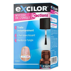 Excilor Traitement Mycose de l'Ongle 3 Actions 7 ml