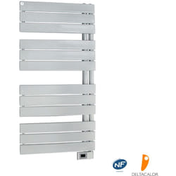 Sèche-serviettes électrique à lames plates Asymetrique 500W Blanc - Deltacalor