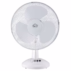 DCG Eltronic VE9040, Ventilateur à lame domestique, Blanc, Sol, 40 cm, 45 W, 230 V